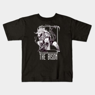 THE BISON (BLACK BG) Kids T-Shirt